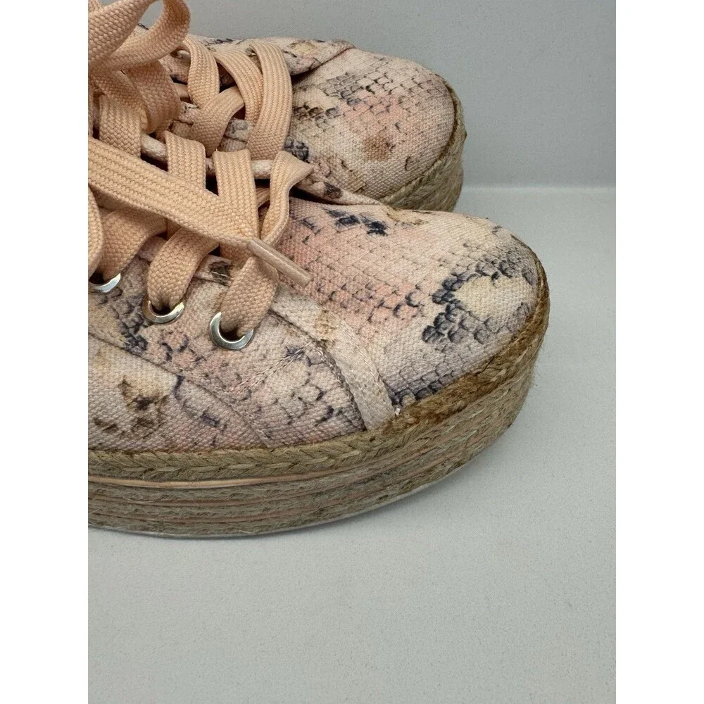 Call It Spring sneakers round Toe Platform light coral Sneaker SZ 8 -preowned-